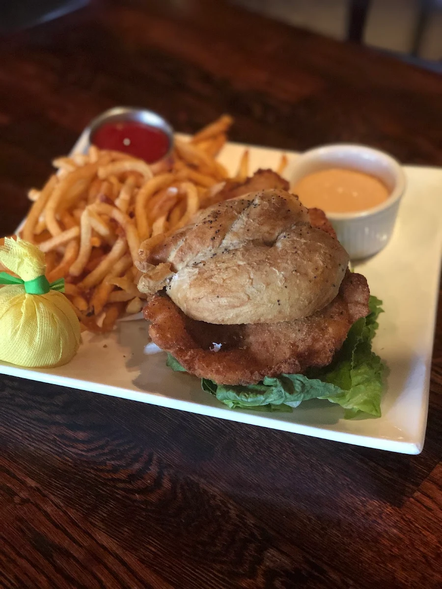 Schnitzel Sandwich Draft Beer & Bulleit