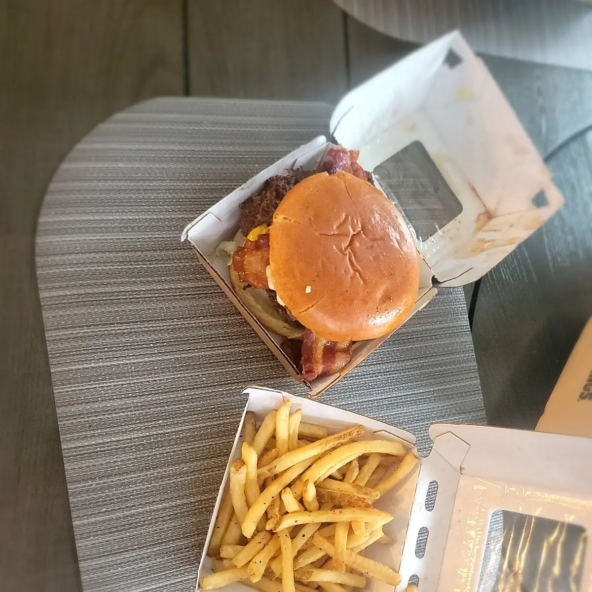 Cheese Curd Bacon Burger