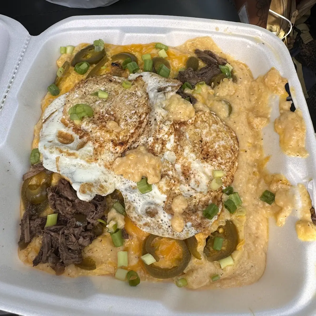 Braised Beef Grits