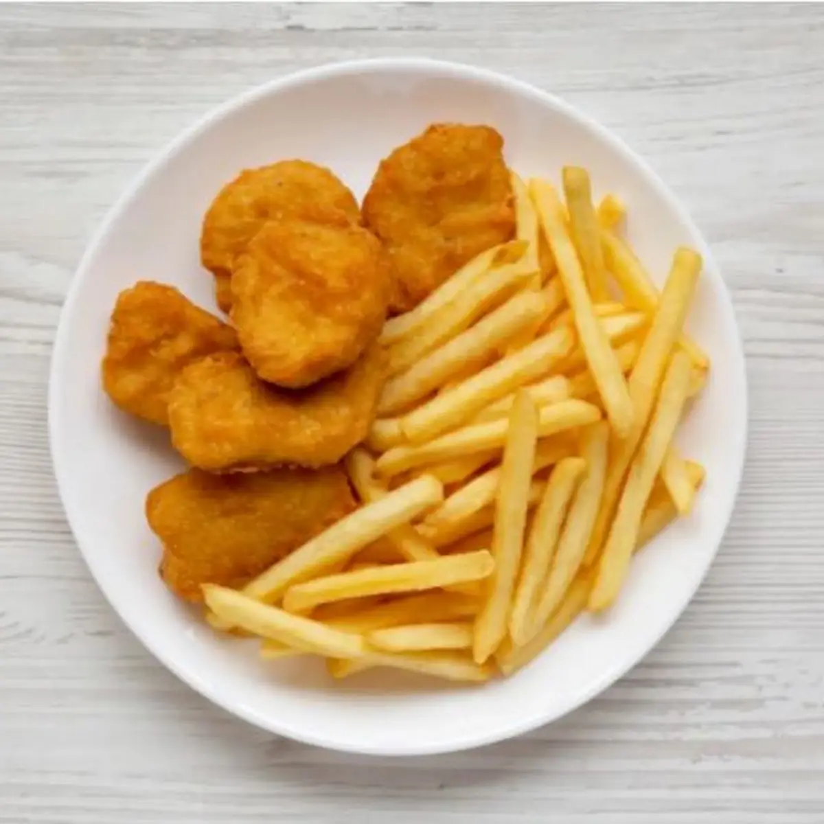 Pollo Frito Con Papas
