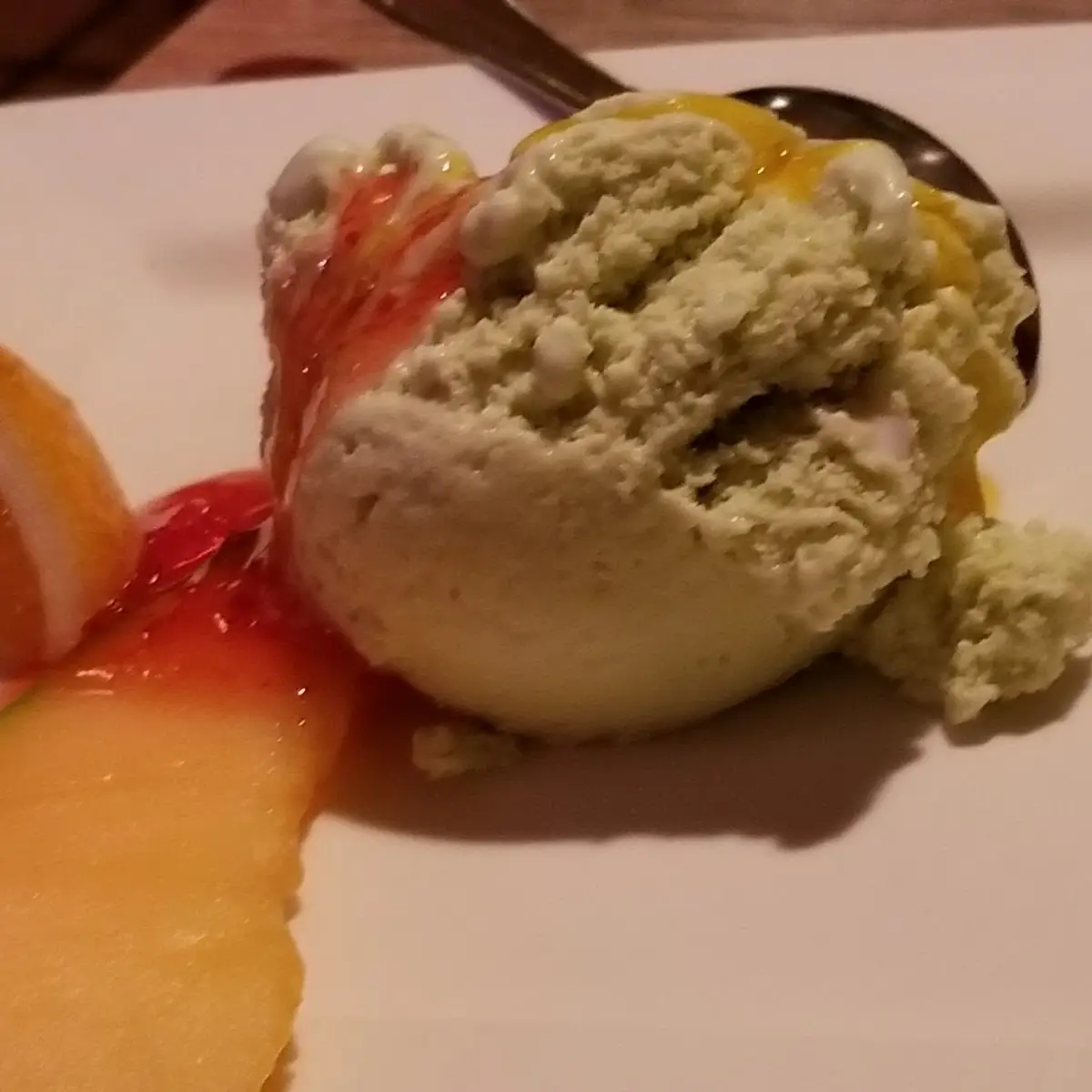 Complimentary Green Tea Ice Cream