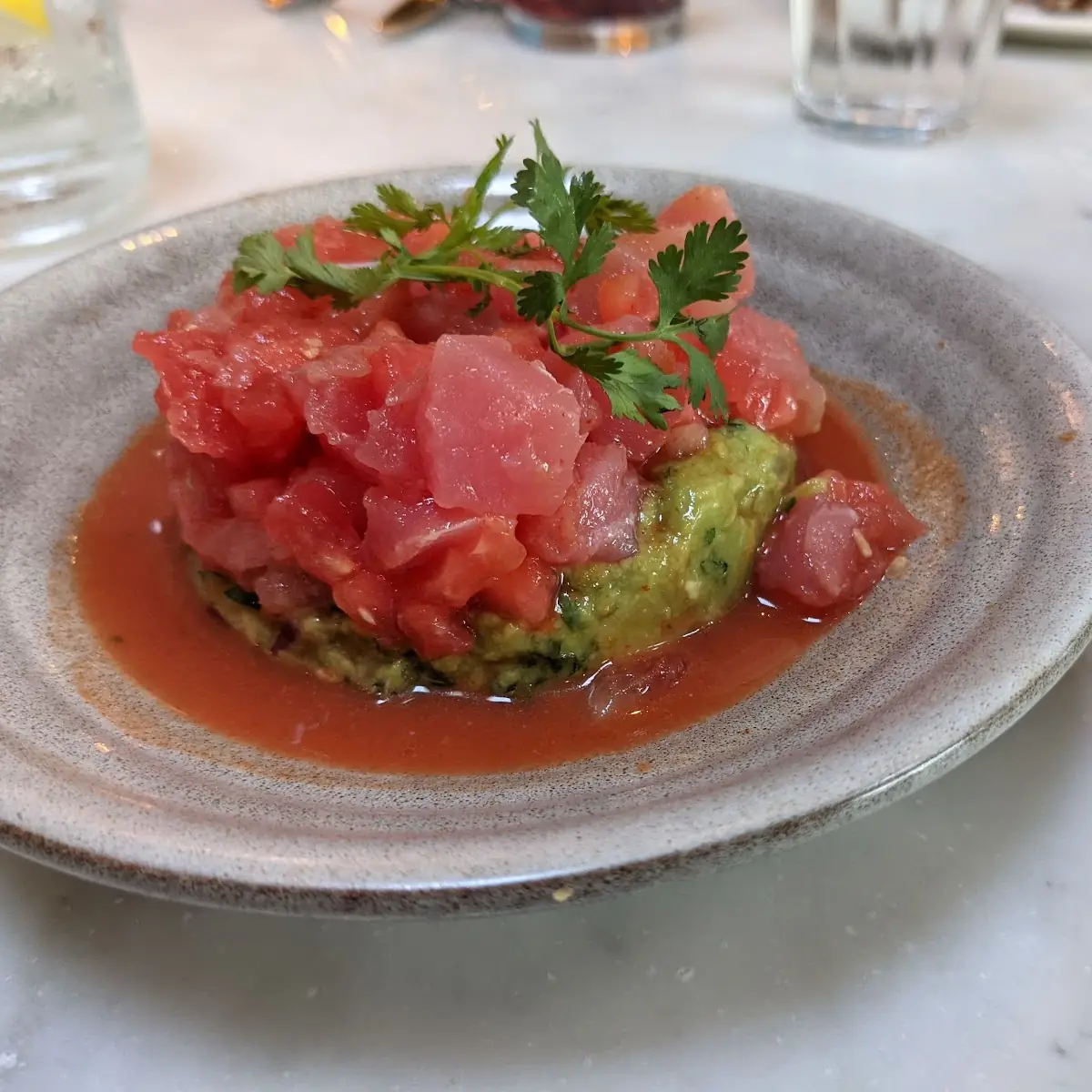 Ahi Tuna & Watermelon Tostadas