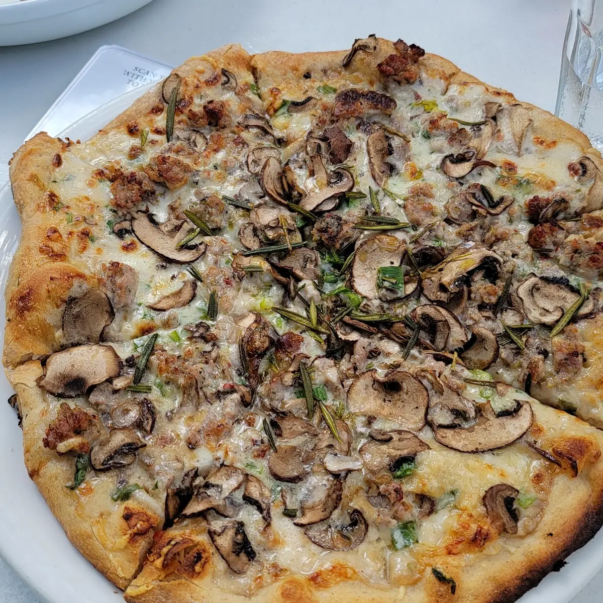 Shaved Mushroom Pizza
