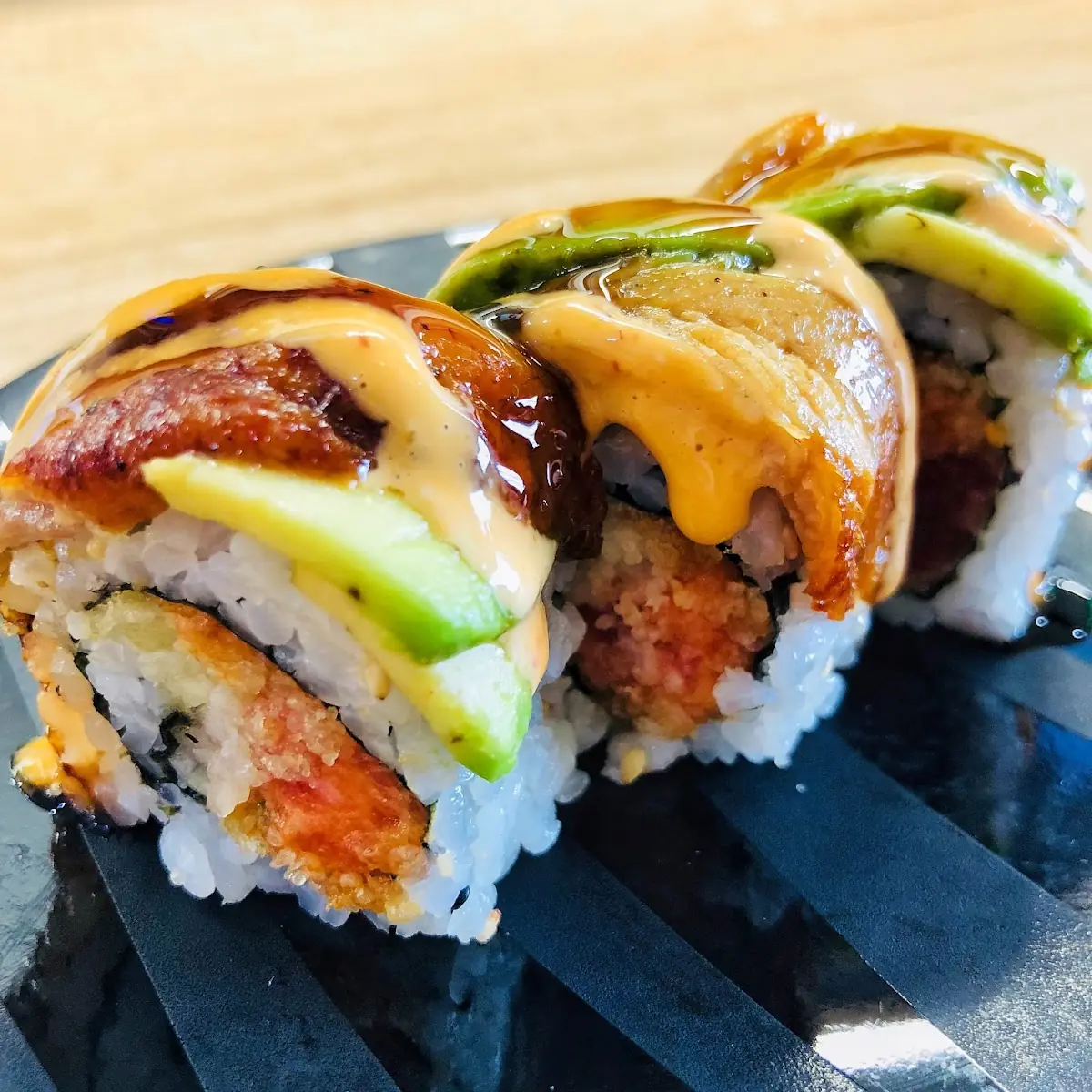 Black Dragon Roll Cooked
