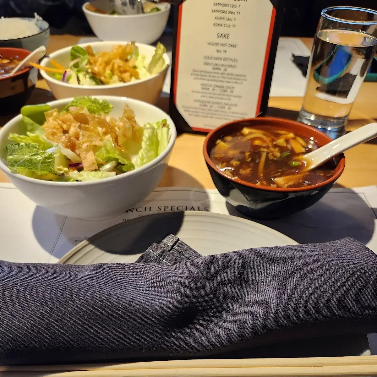 Romaigne Salad Hot and Sour Soup