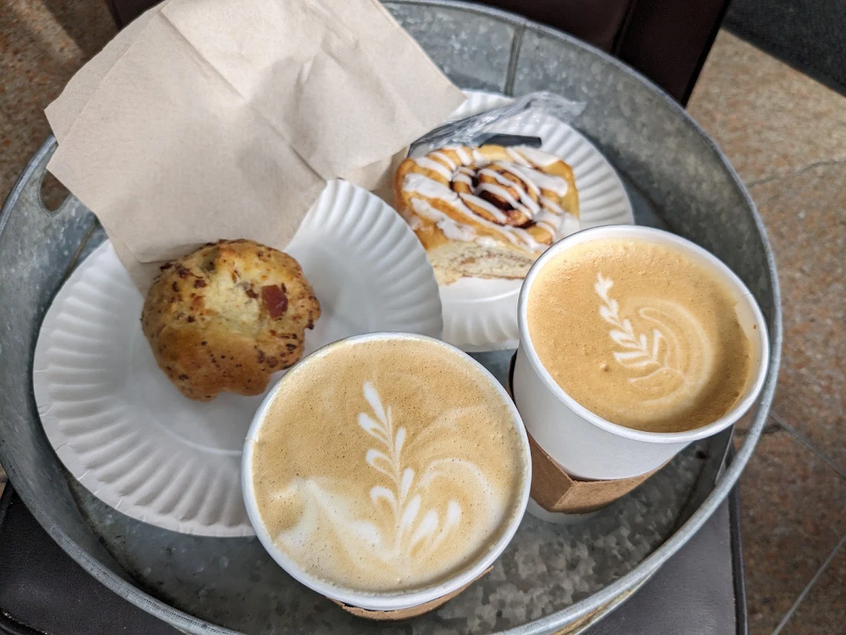 Latte and Pastries