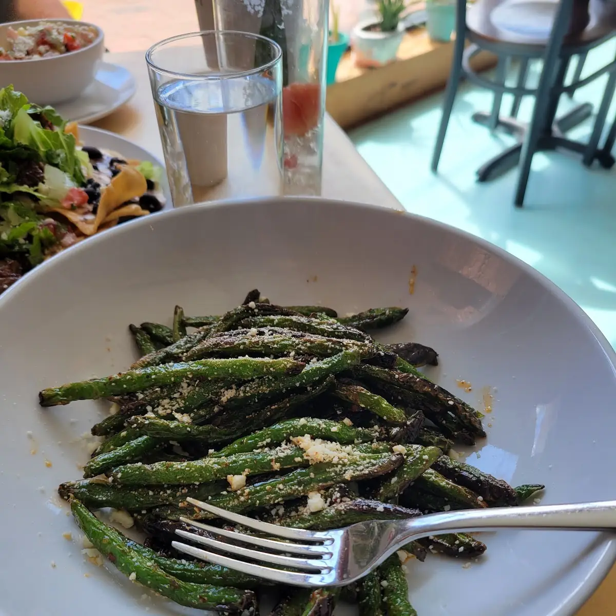 Charred Green Beans