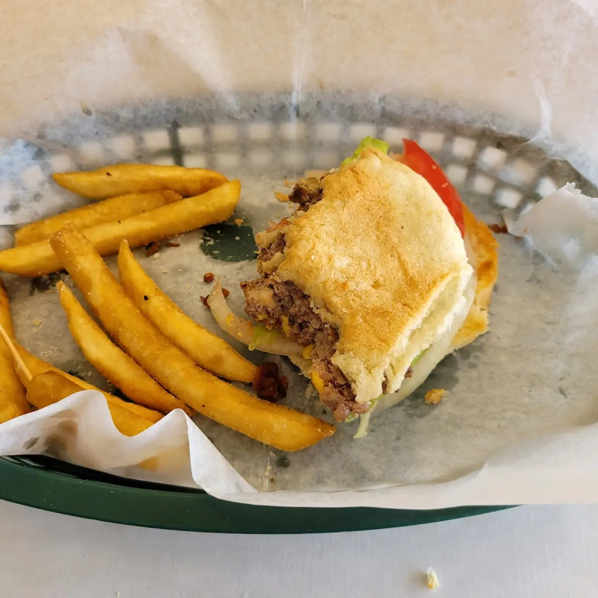 Bacon Cheeseburger and Fries