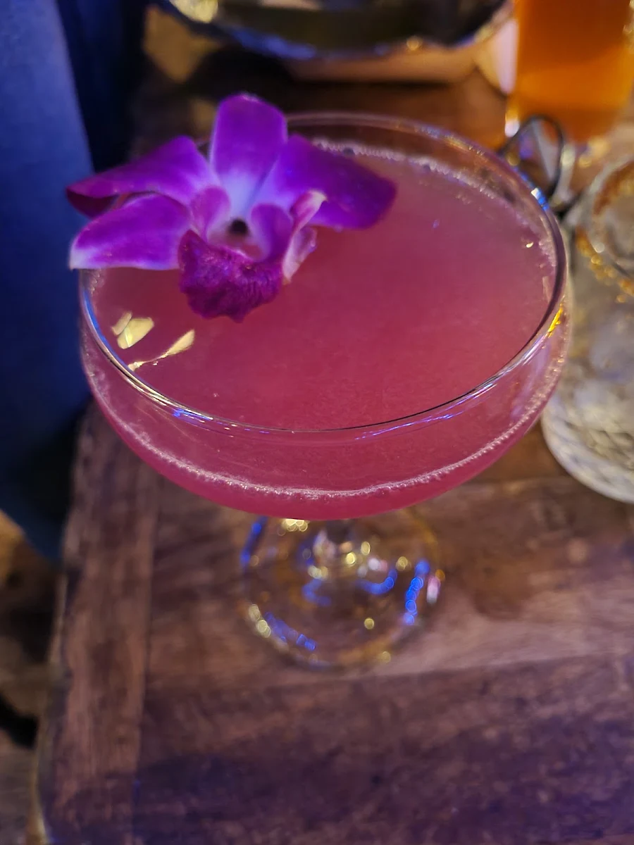 Dragon Fruit Earl Gray Gimlet