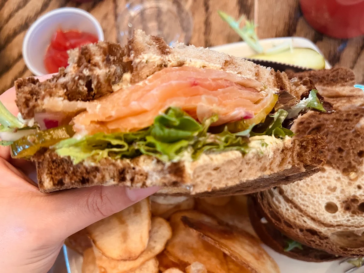 Smoked Salmon Sandwich, Alice's Village Cafe