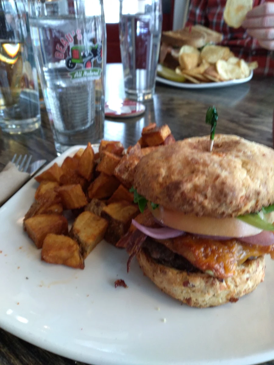 Whopper Breakfast Biscuit, Alice's Village Cafe