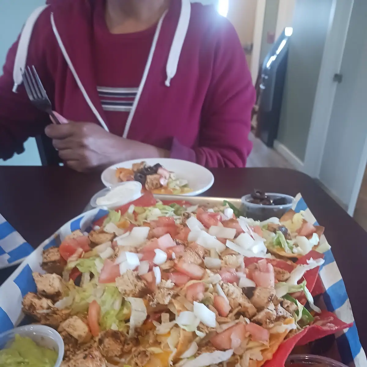 Loaded Nachos with Chicken