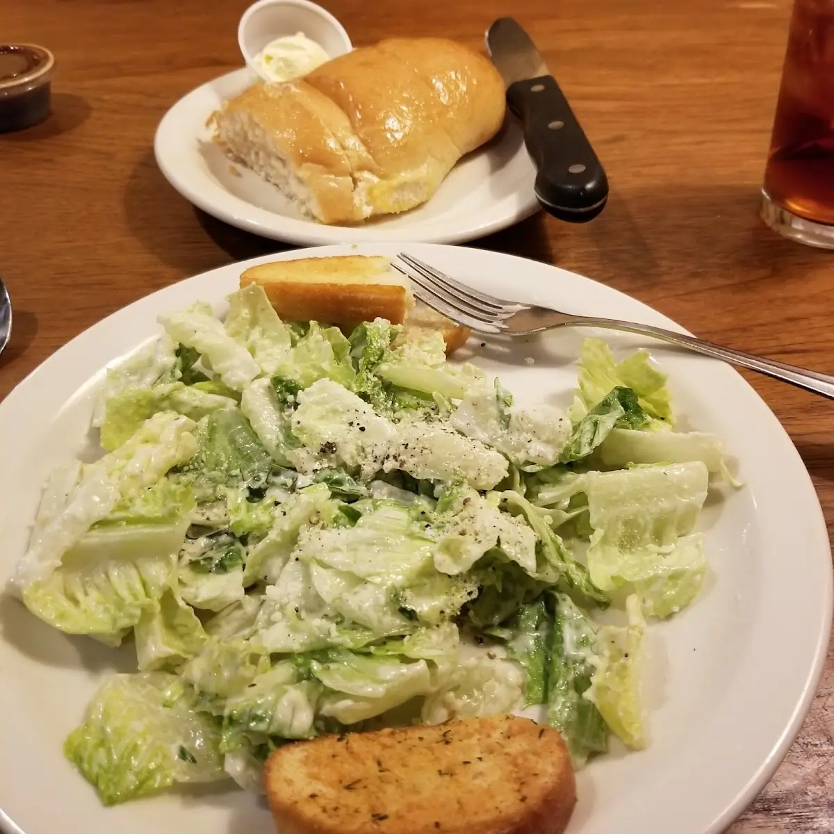 Caesar Salad and Bread