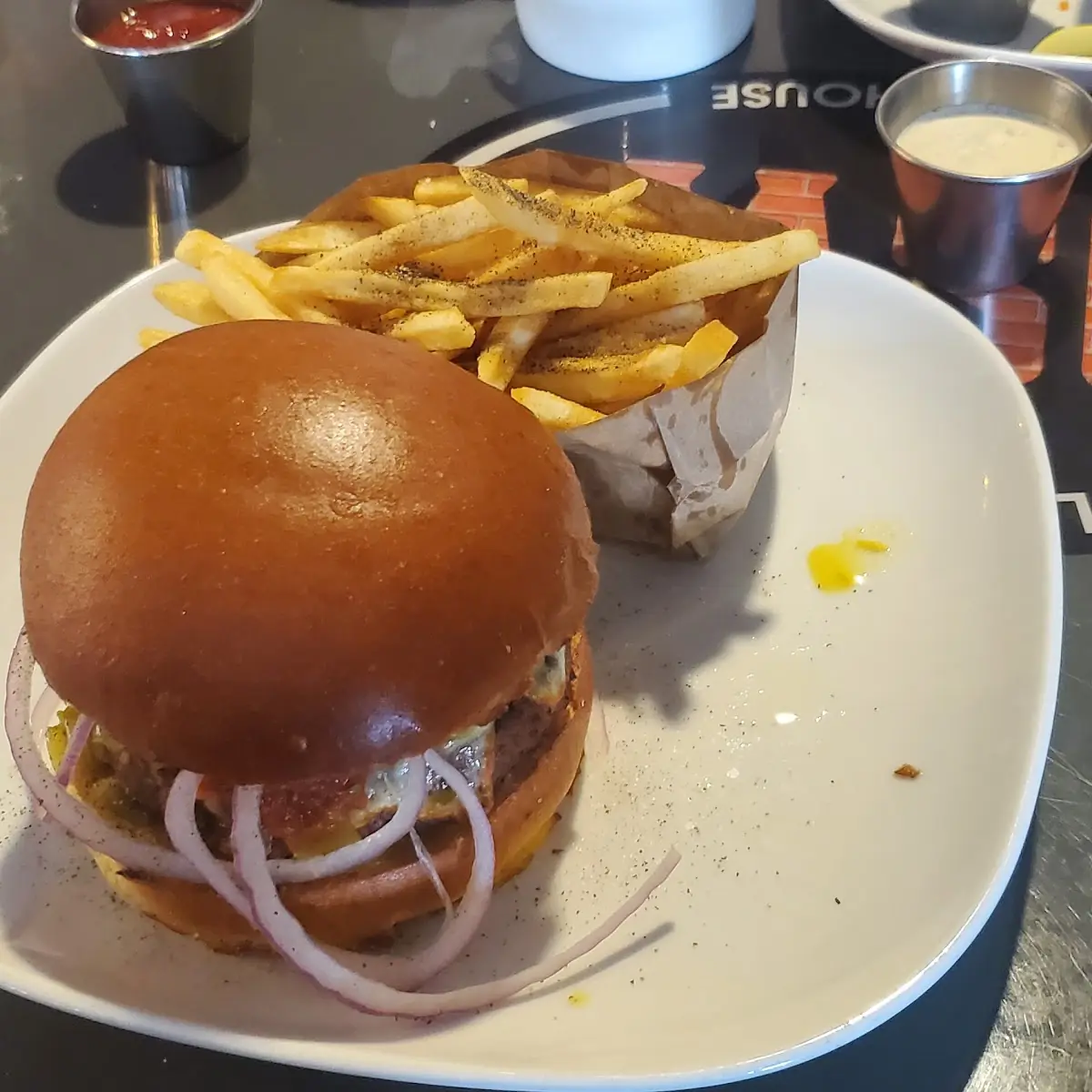 Veggie Burger with Fries