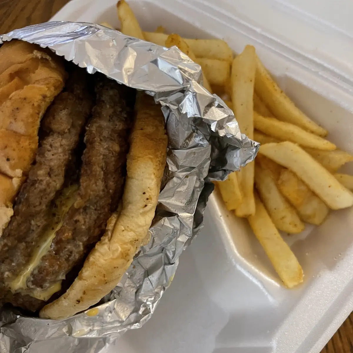 Double Cheeseburger with Fries