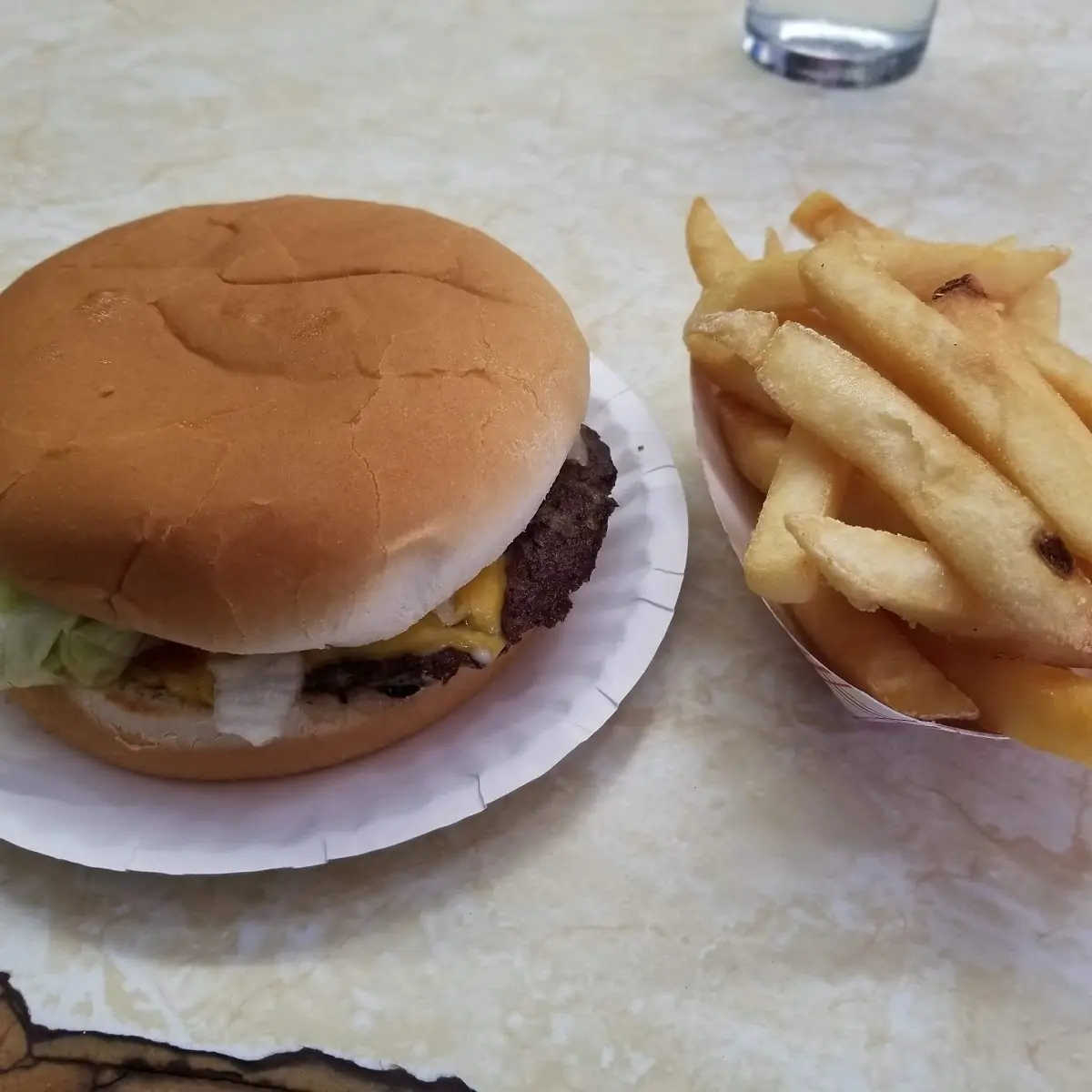 Double Cheeseburger Plate
