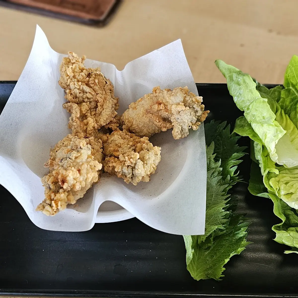 Chicken Fried Oyster Lettuce Wrap