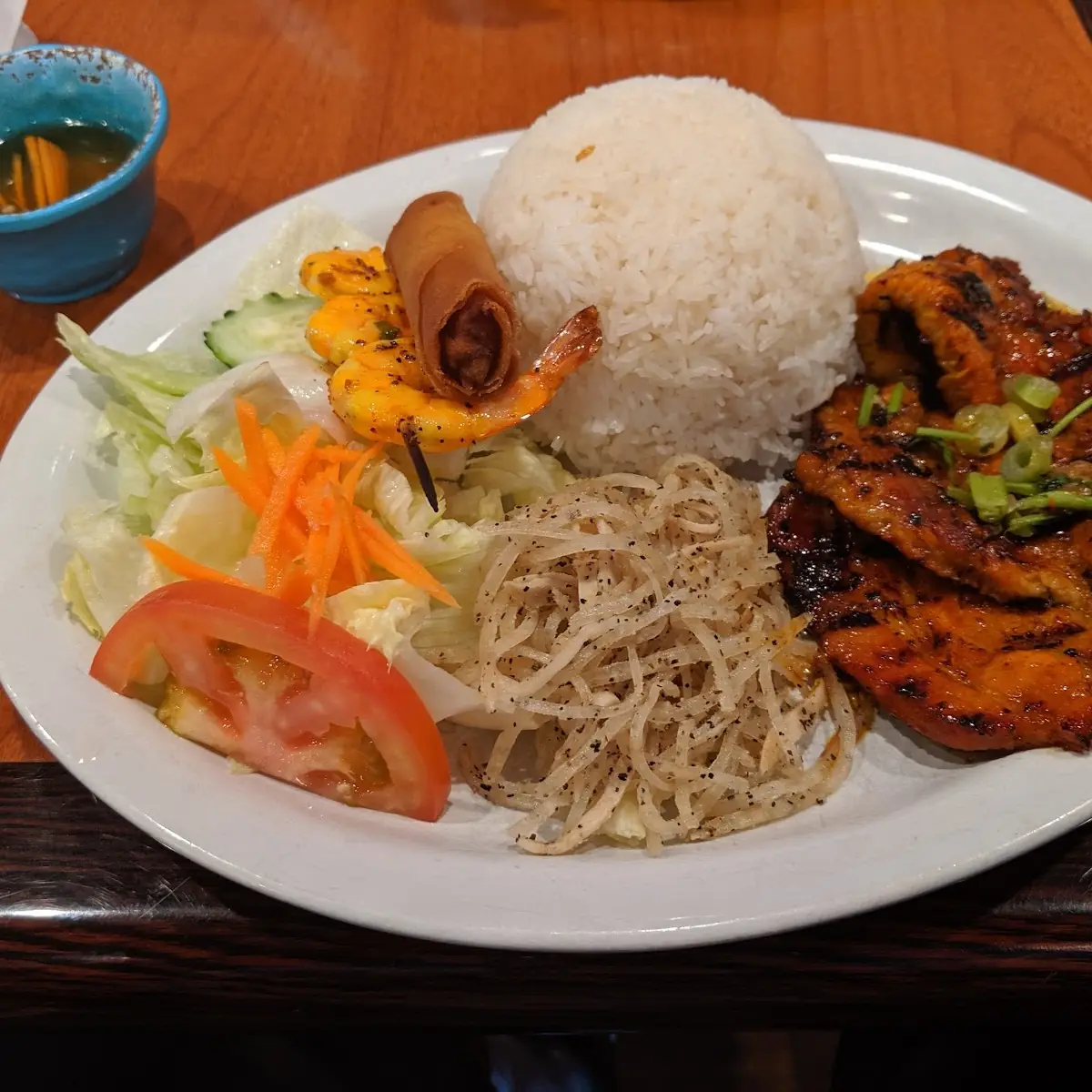 BBQ Pork Chop with White Rice