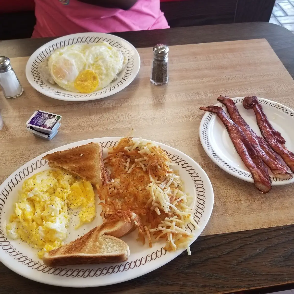Patty Melt with Eggs and Hashbrowns