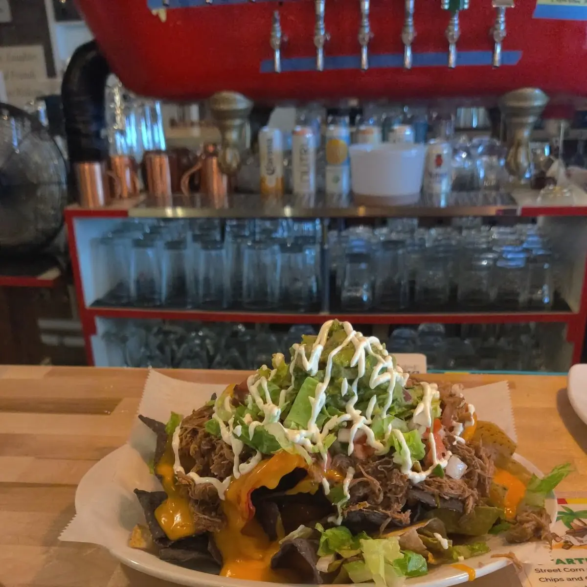 Loaded Nachos and Carnitas Bowl