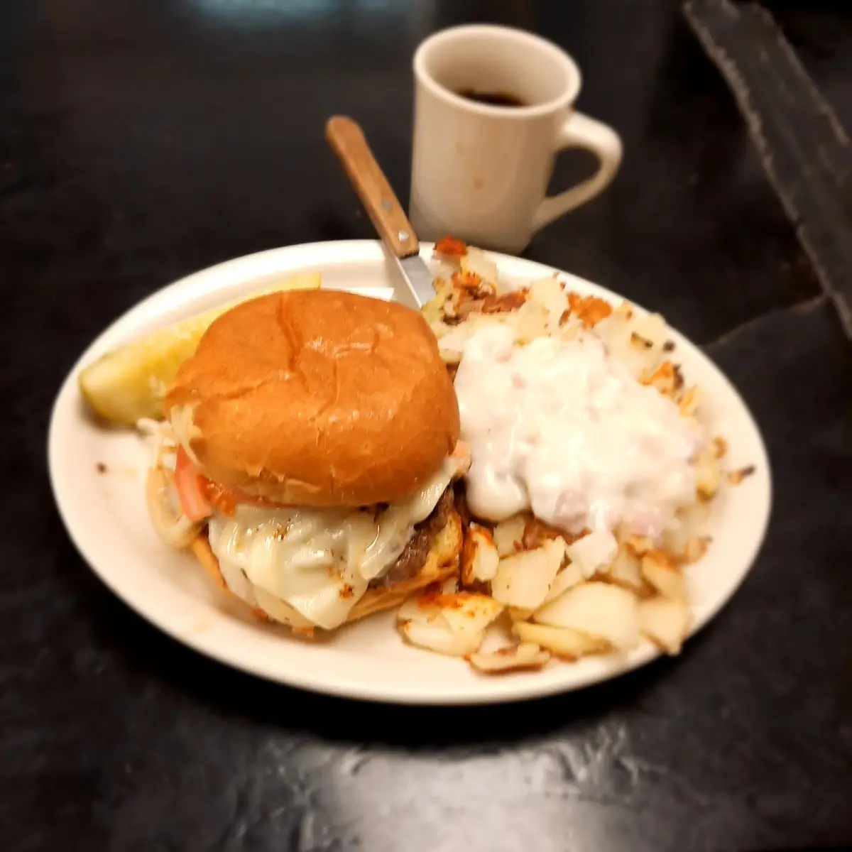Mushroom Swiss Burger