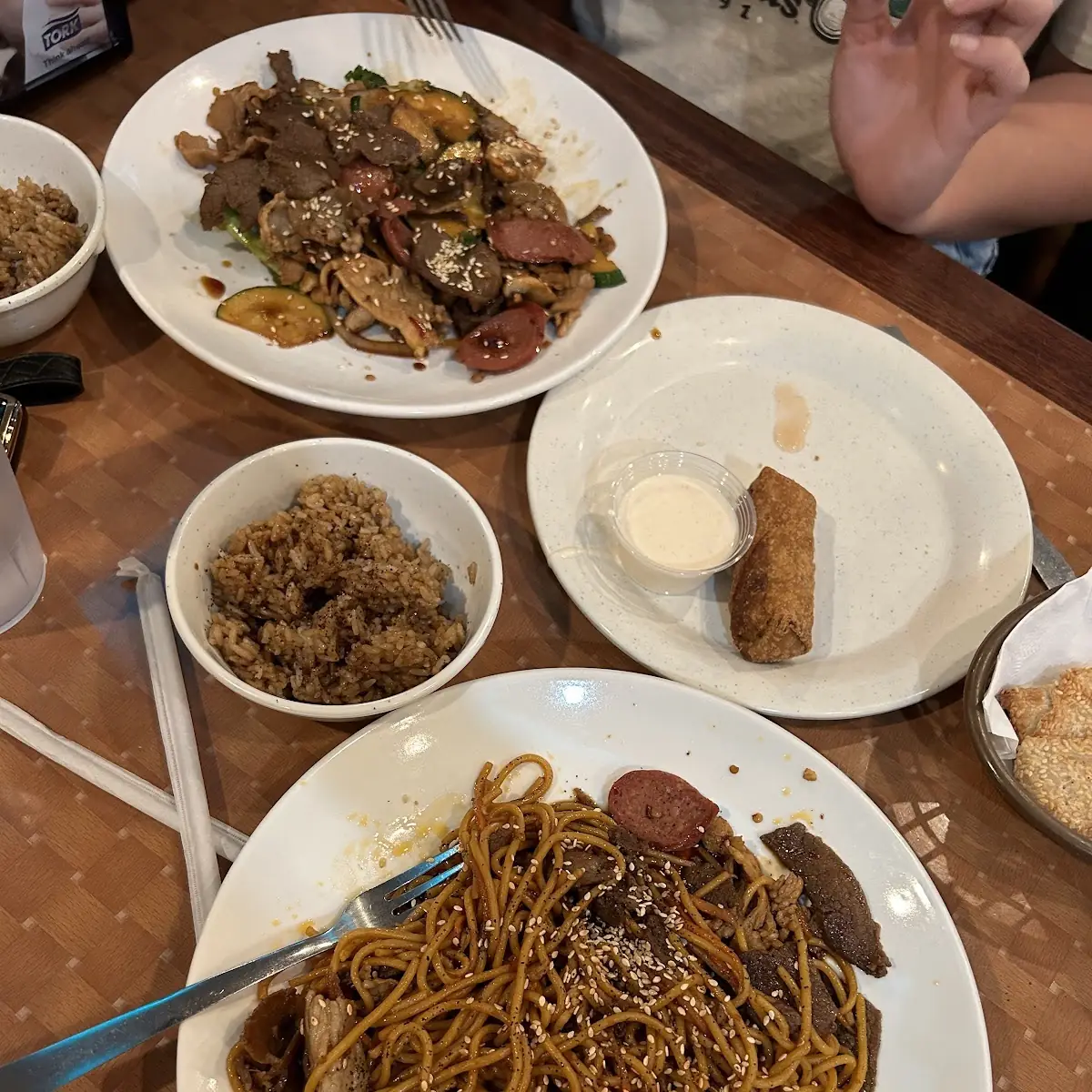 Egg Roll and Stir Fry