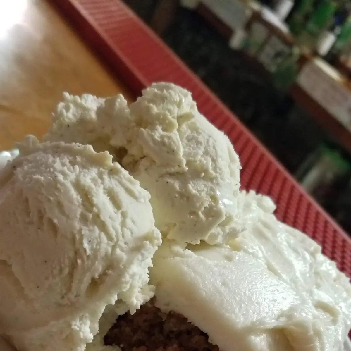 Carrot Cake with Vanilla Ice Cream
