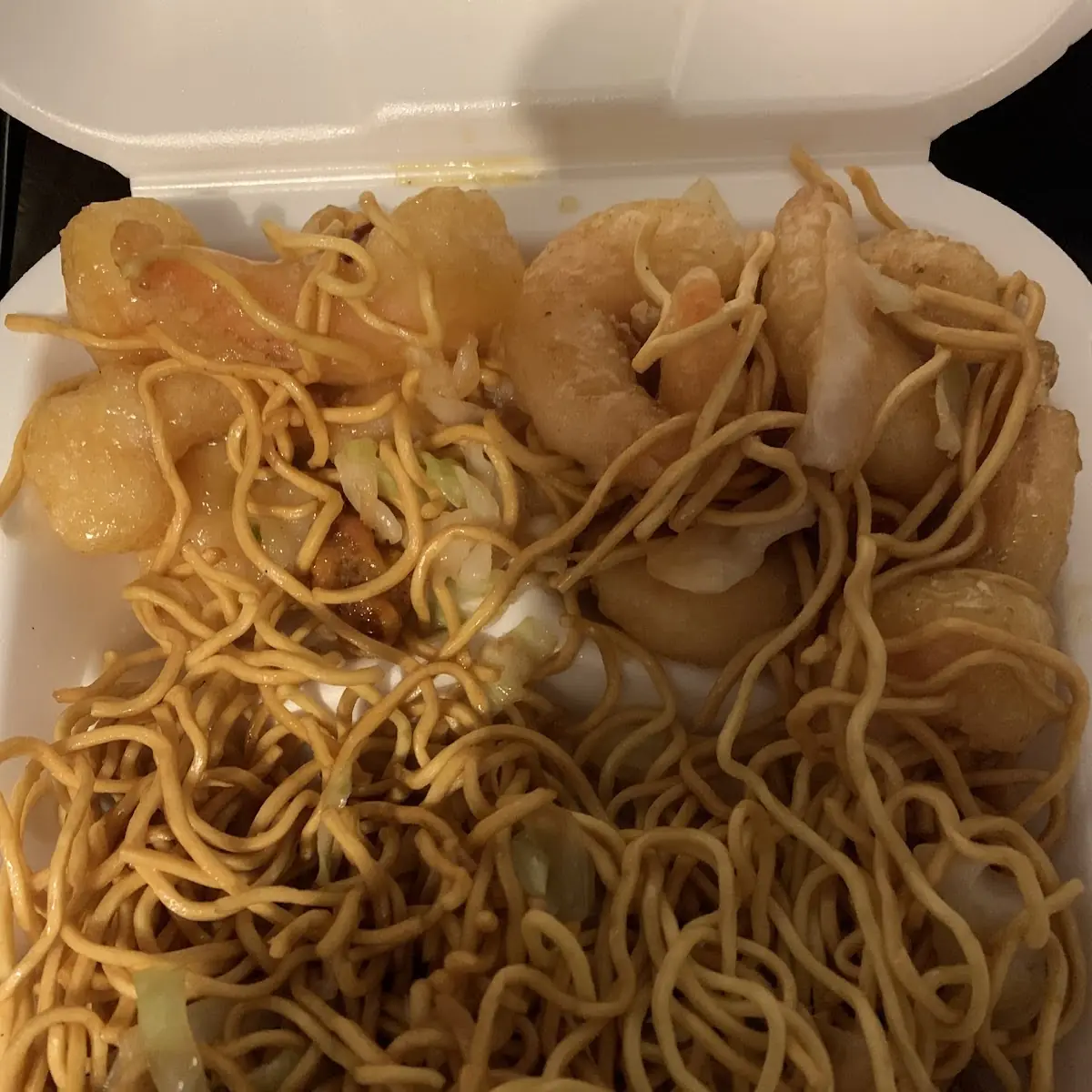 Walnut Shrimp Lo Mein Noodles