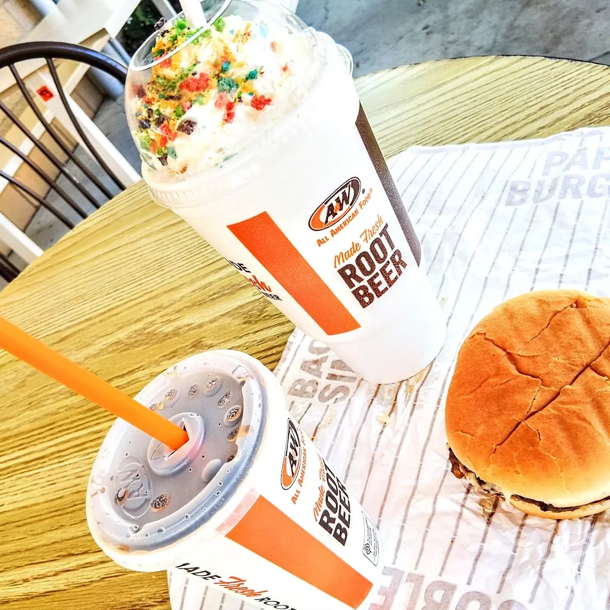 Mushroom Onion Melt w Captain Crunch Shake