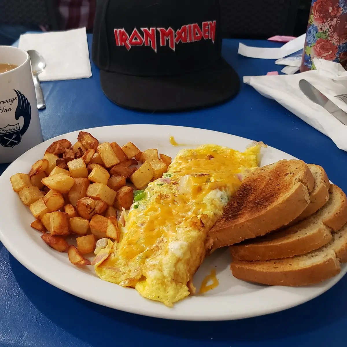 Chip Beef with Scrambled Eggs Hash Browns