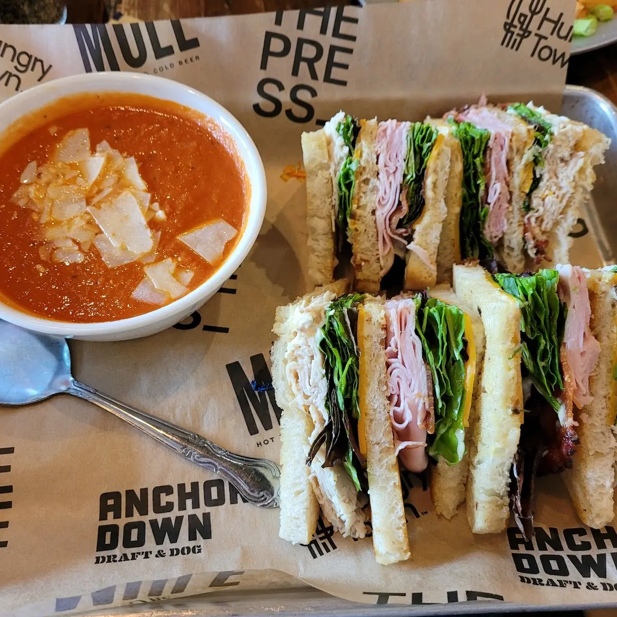 Tomato Soup and Club Sandwich
