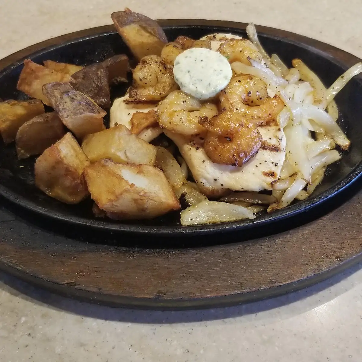 Bourbon Chicken & Shrimp