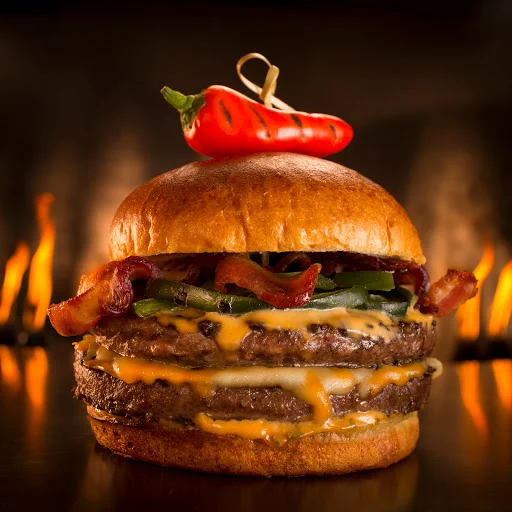 Triple Bacon Burger, Dave & Buster's Oakville