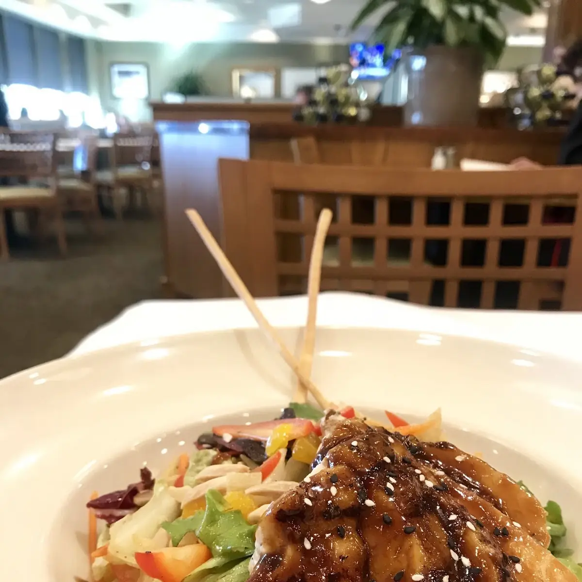 Warm Asian Glazed Chicken Salad