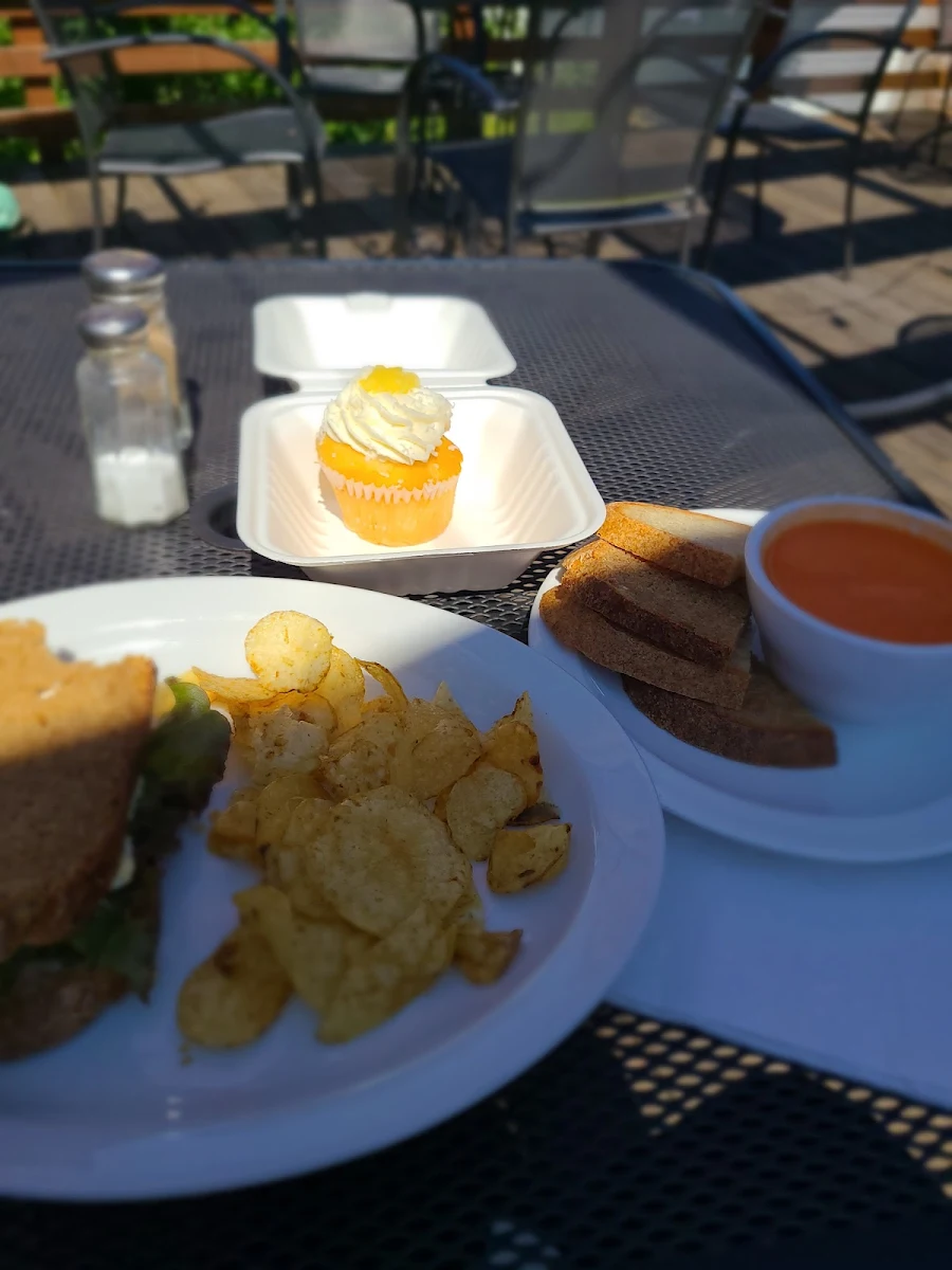 Egg Salad Sammy with Tomato Bisque Soup