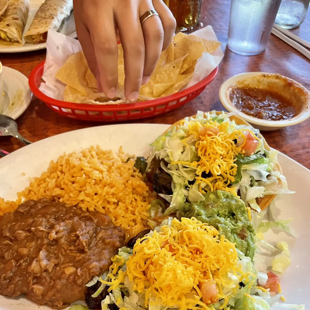 Beef Tostada Plate