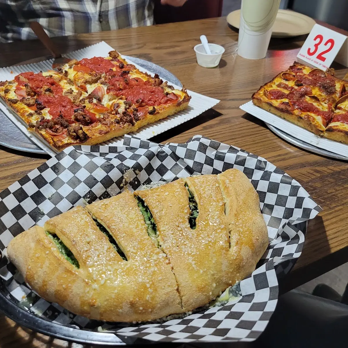 Detroit Style Cheese Calzone