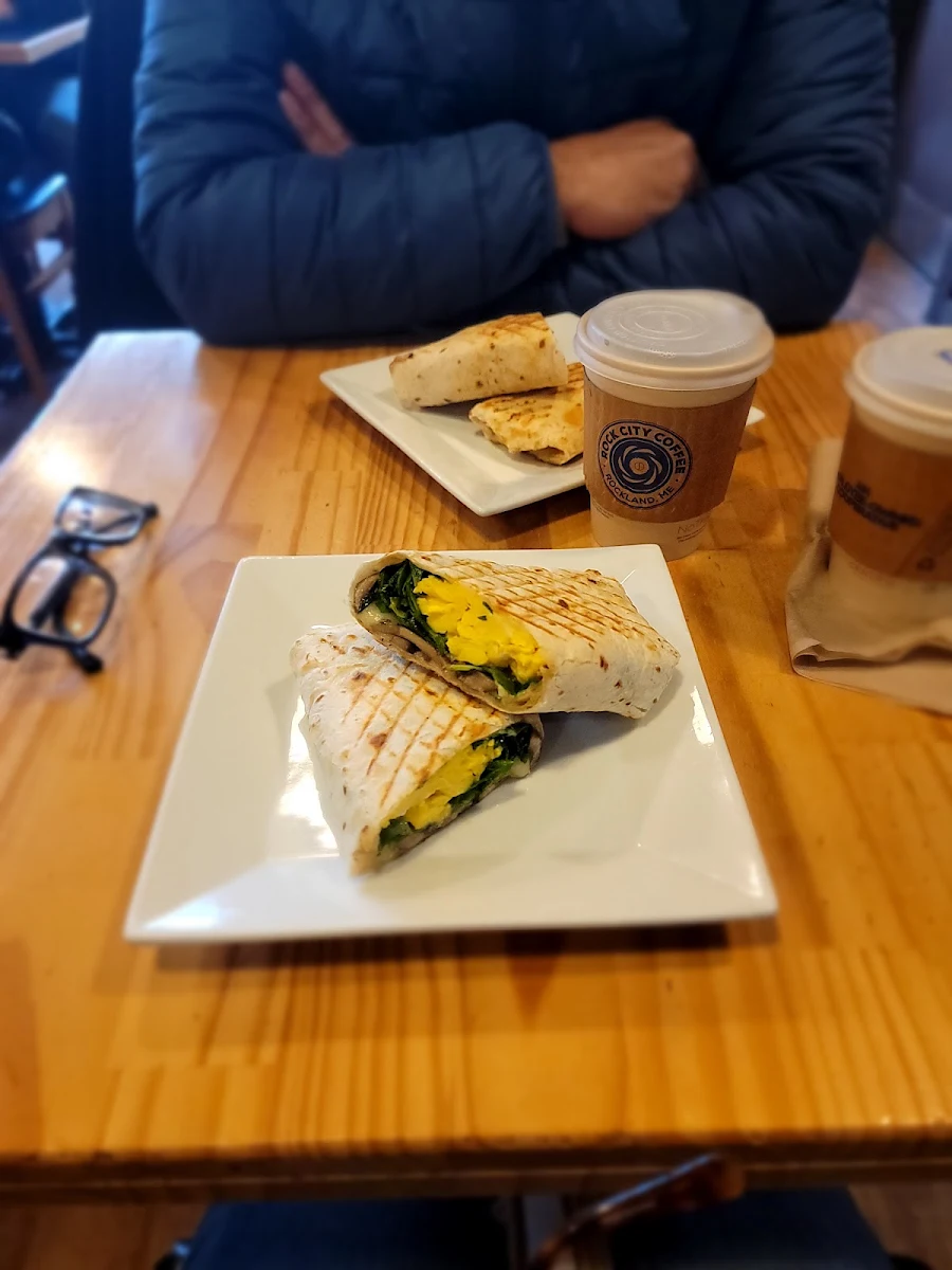 Soft Scrambled Egg with Mushroom Spinach