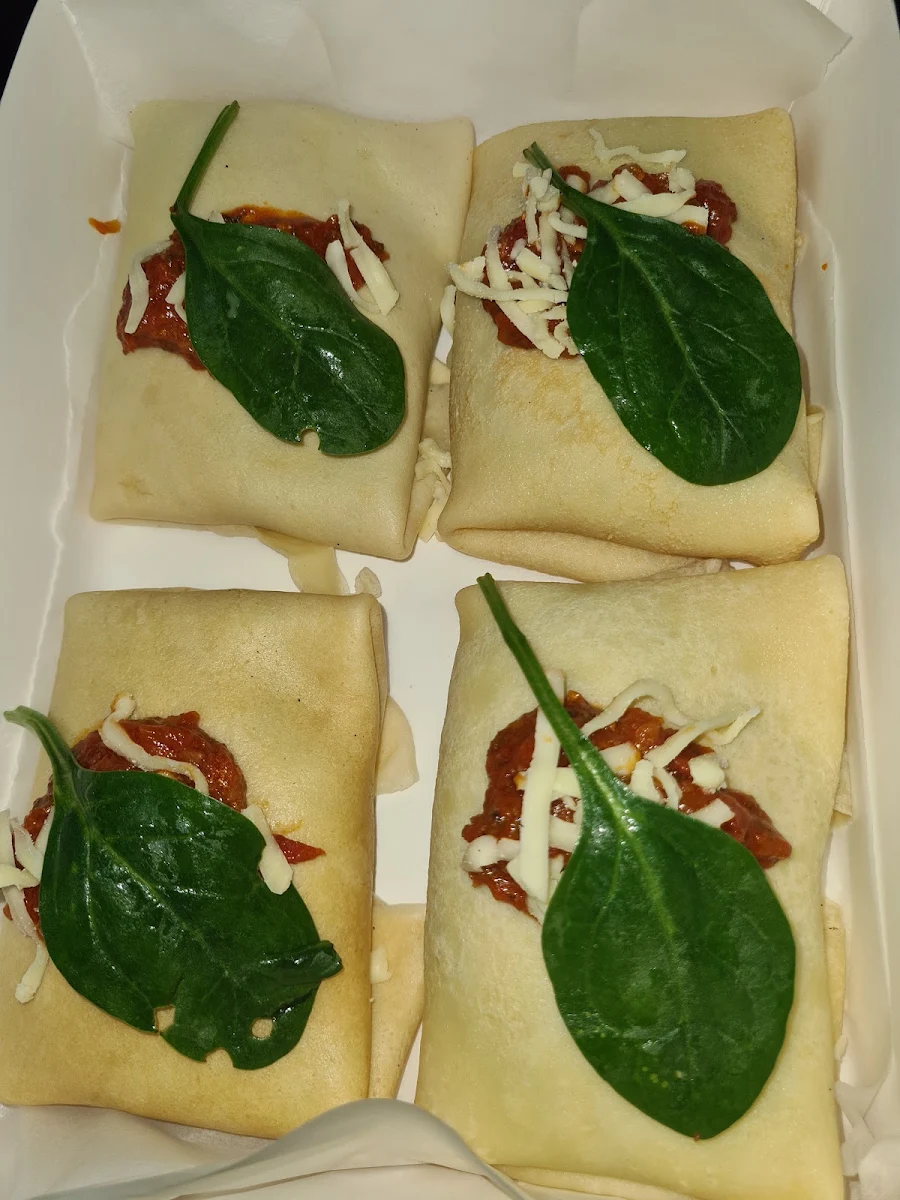 Spinach Ricotta Crepe, Eltham Aromas Cafe Bar Beanery