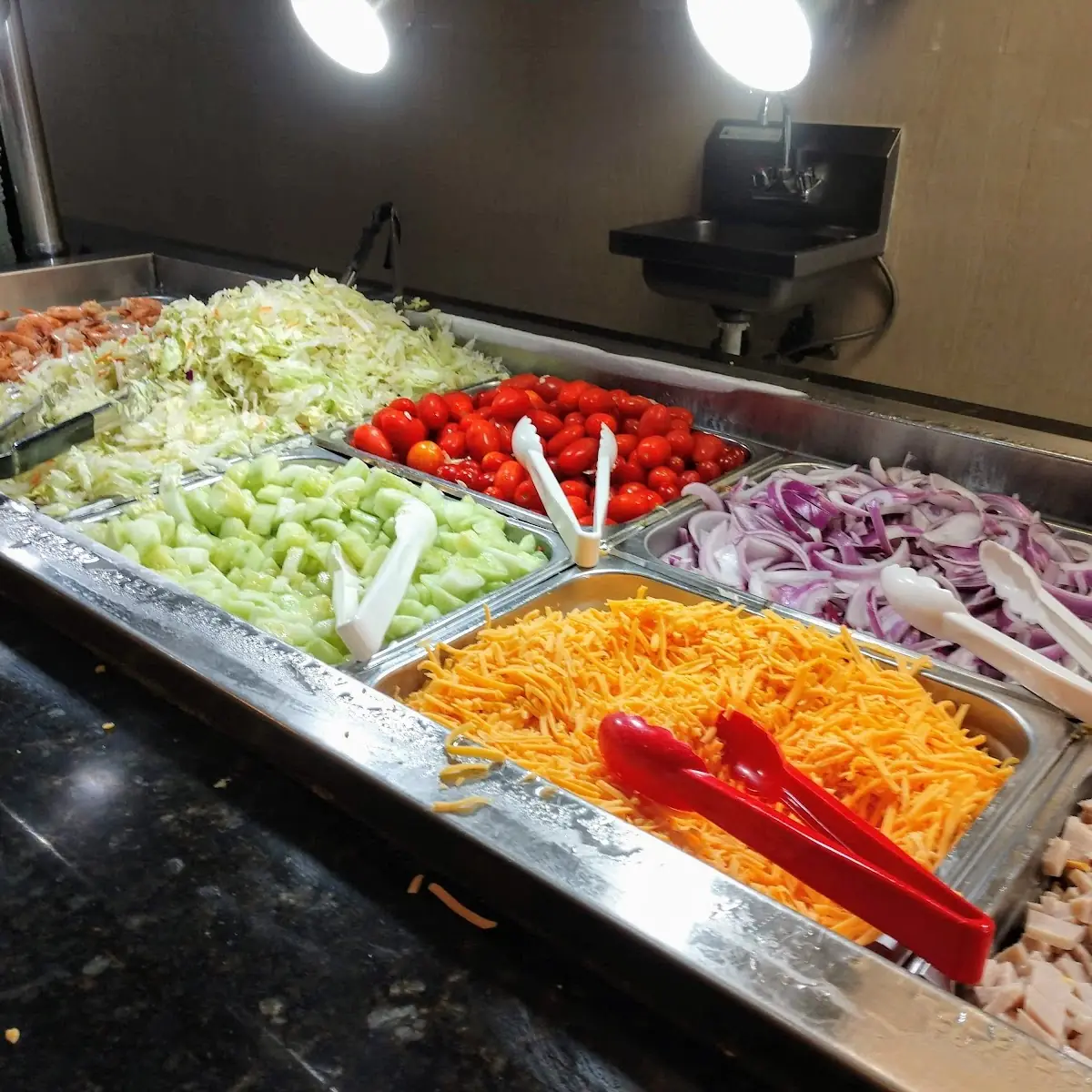 Fresh Salad Bar Ingredients