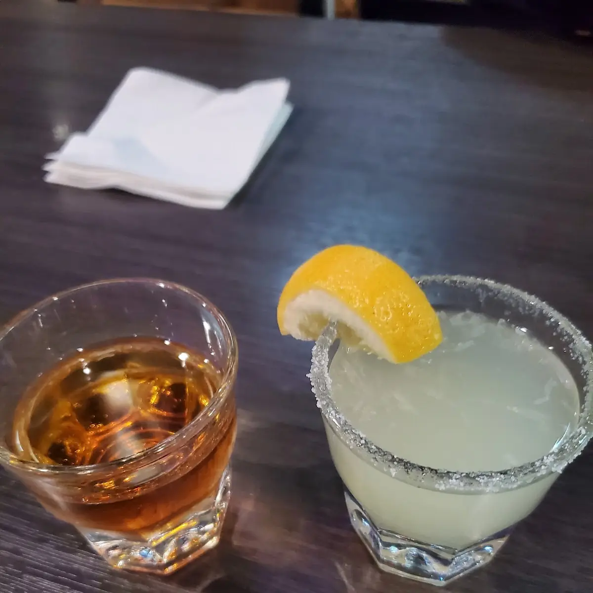 Fireball and Lemon Drop