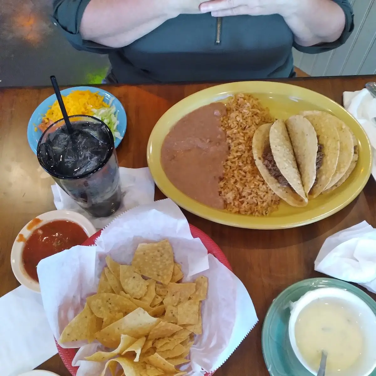 Chips Salsa and Queso