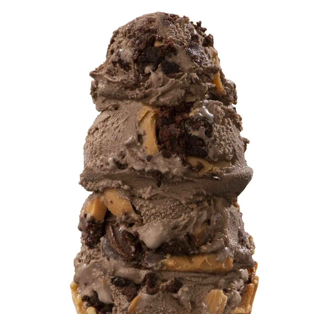 Dipped Waffle Cone with Peanuts
