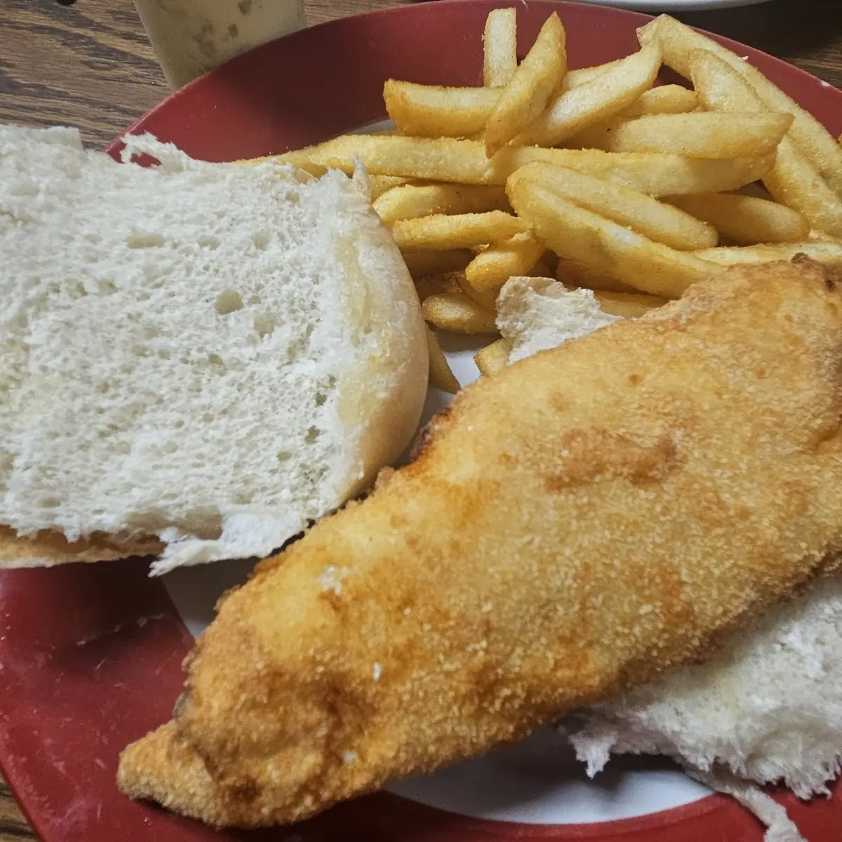 Fish Sandwich with a Nice Bun with French Fries