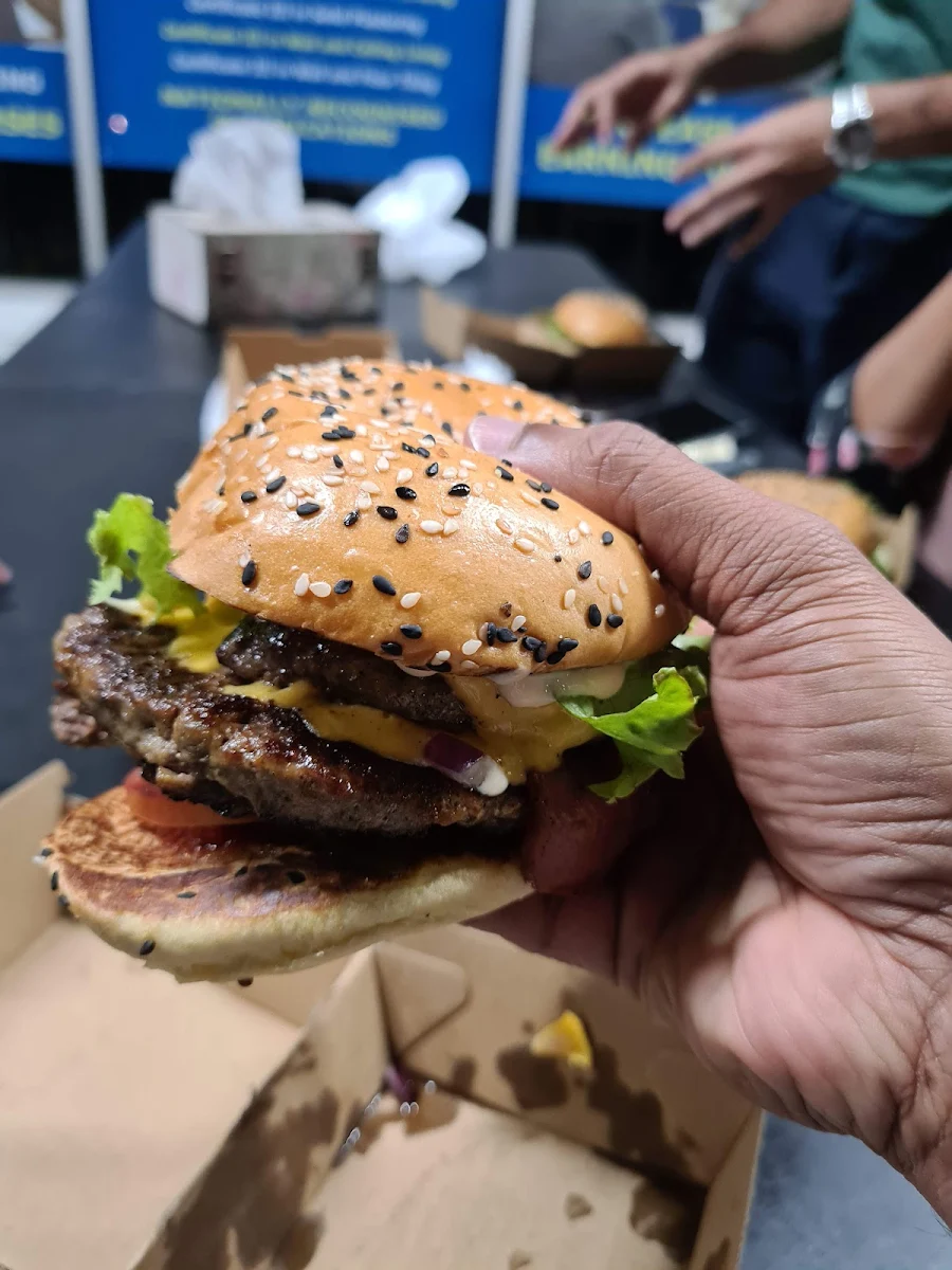 The Double Decker Burger, Chubby Buns Burgers Punchbowl