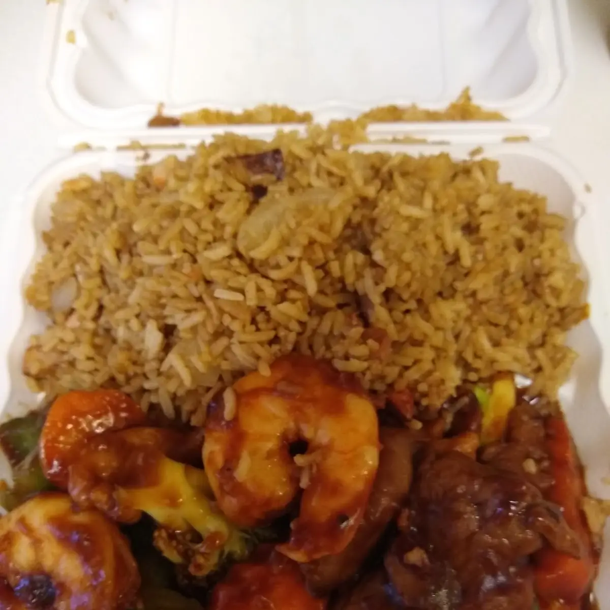 Shrimp Fried Rice with 1 Egg Roll Lunch