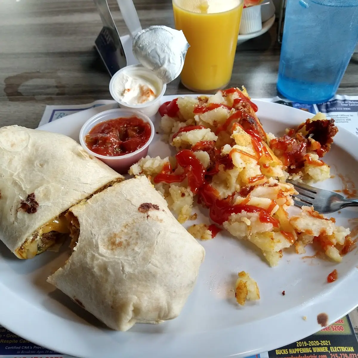 Chorizo Breakfast Burrito