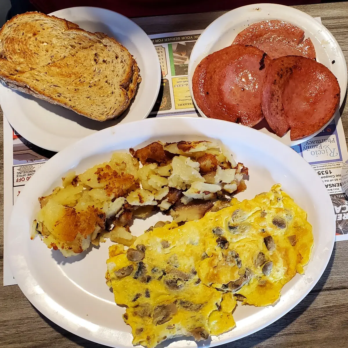 Mushroom & Cheese Omelet