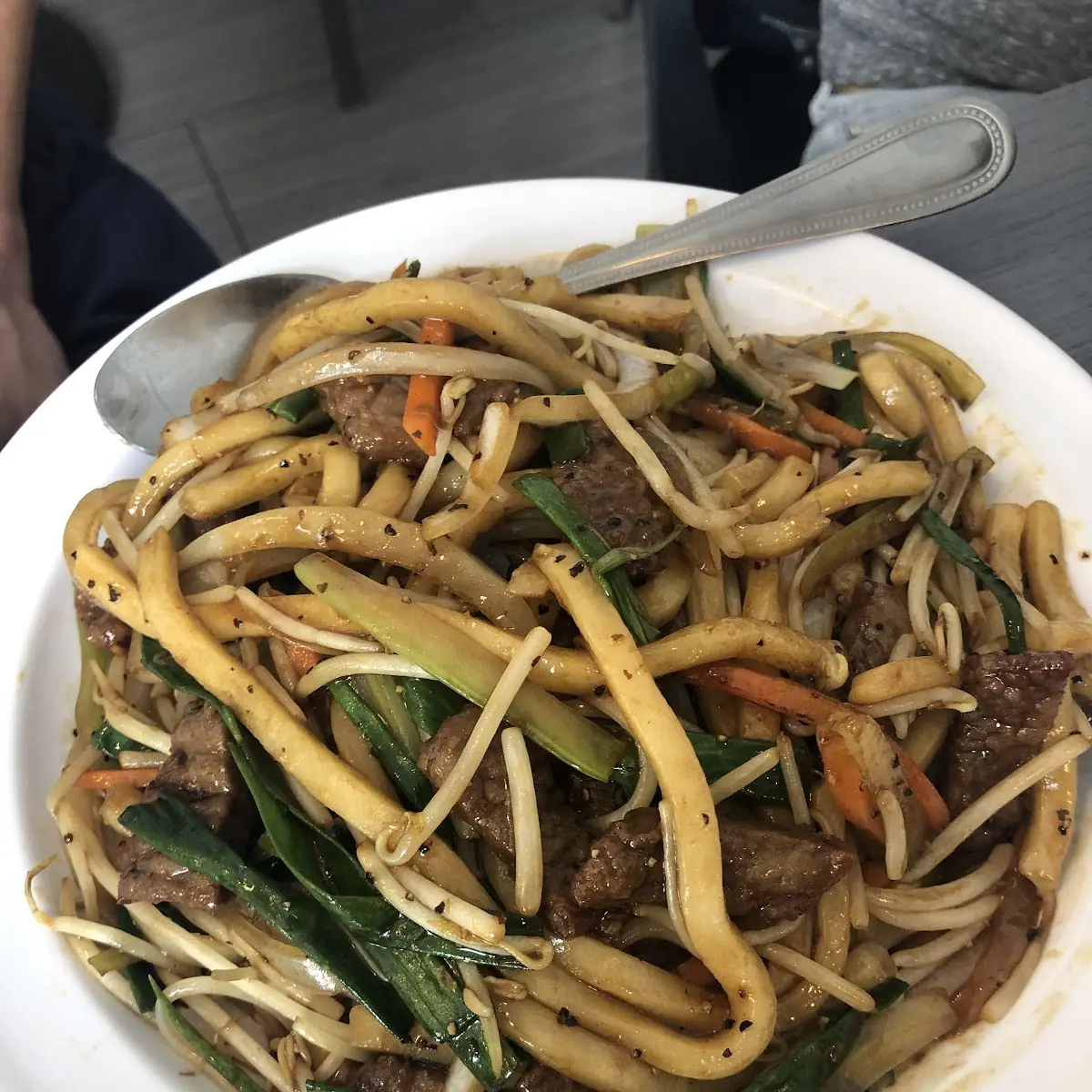 Black Pepper Beef Udon