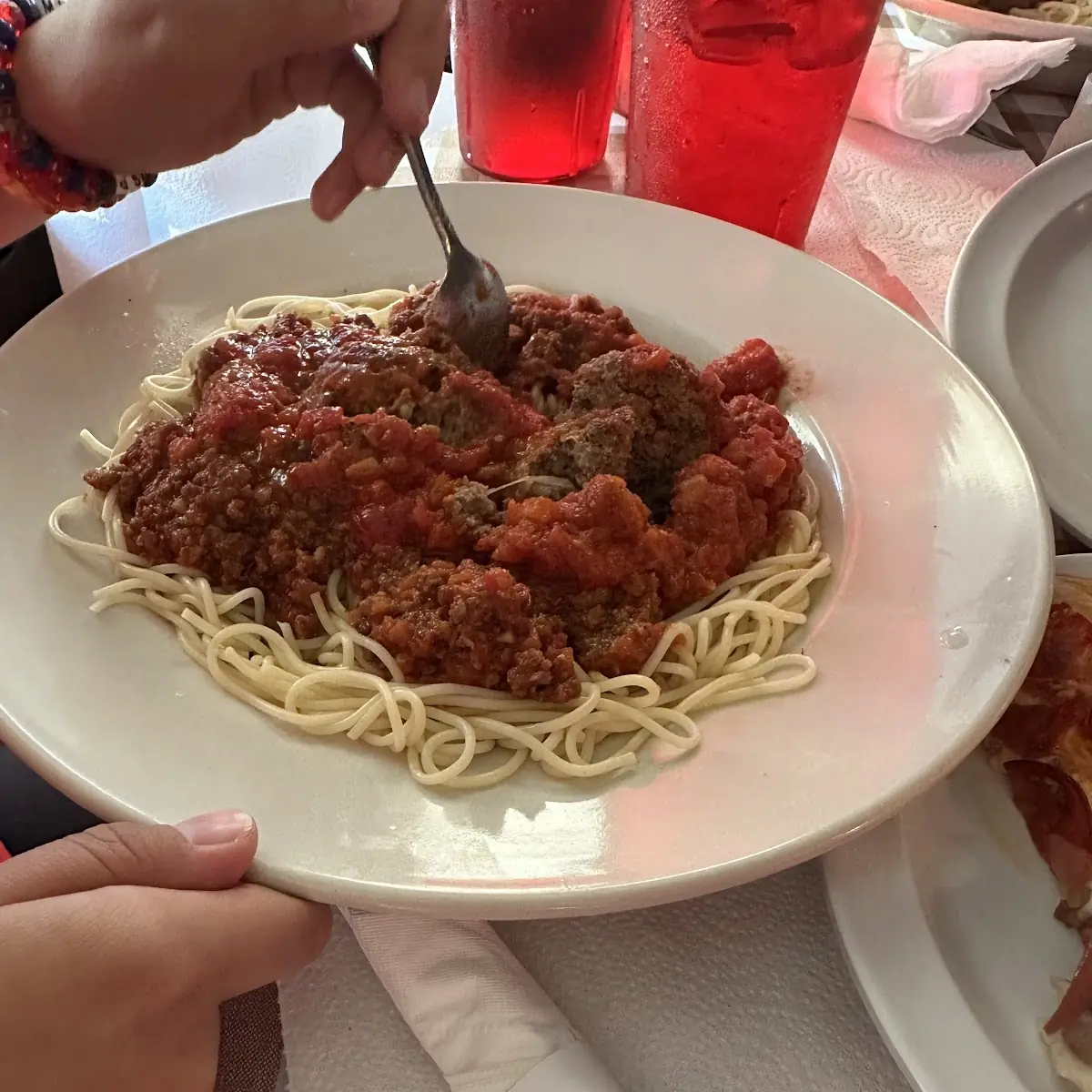 Spaghetti Meat Sauce with Meatballs